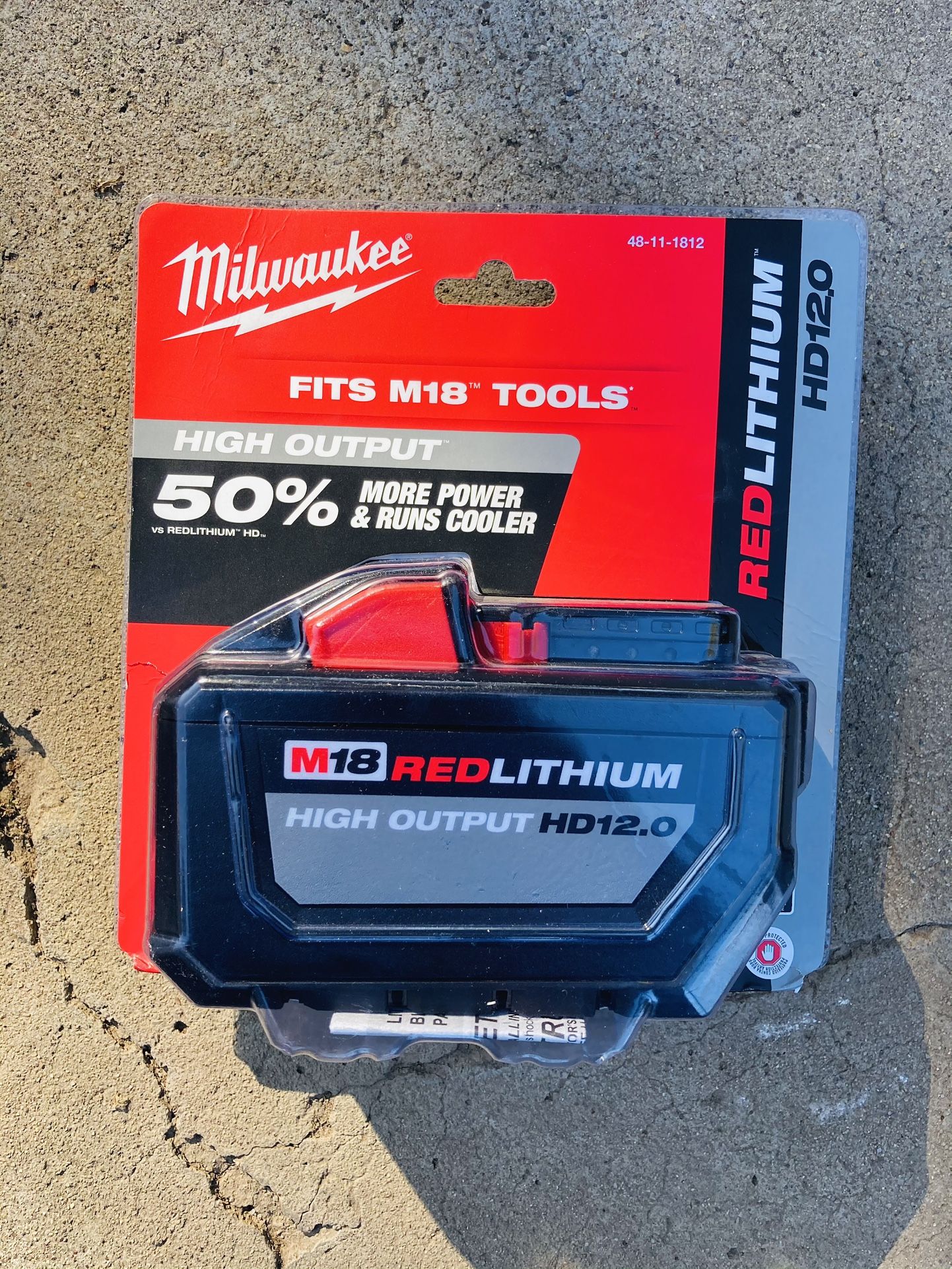 New Milwaukee M18 HIGH OUTPUT 12.0 Battery