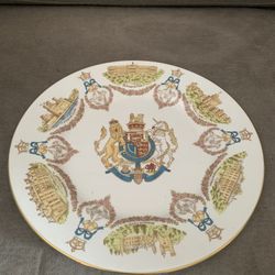 Caverswall Plate TO CELEBRATE THE ROYAL