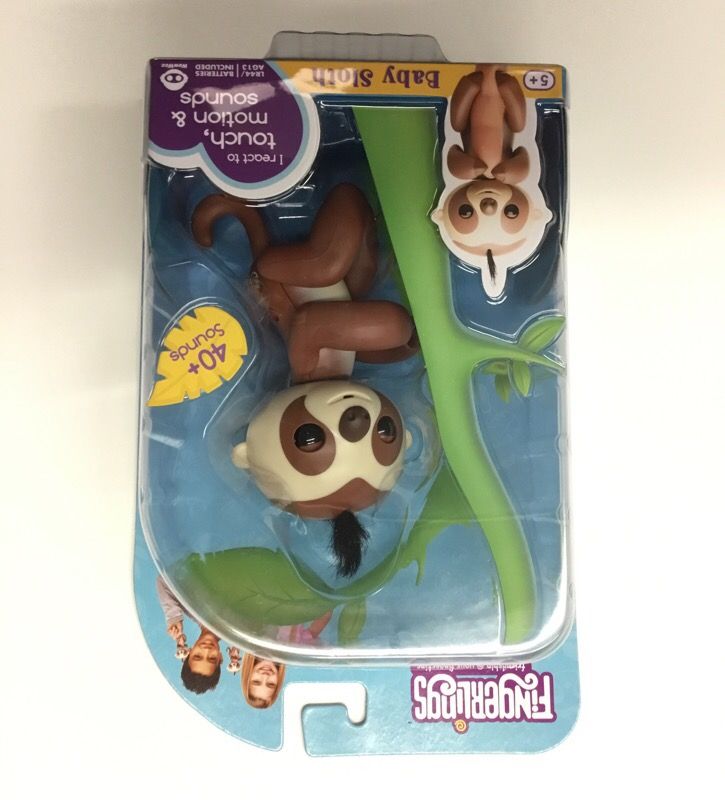 Brown fingerling baby sloth