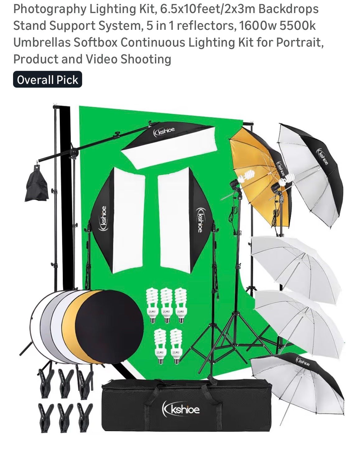 Photography Complete Kit Setup