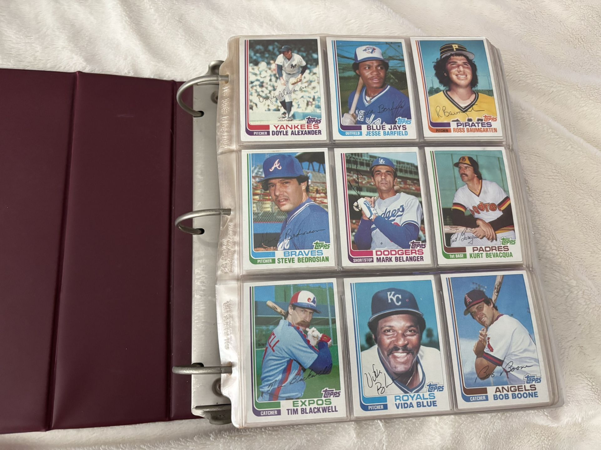 1982 Thru 1 9 8 9 Topps Score & Donruss Traded Update And The Rookies Sets In Binder
