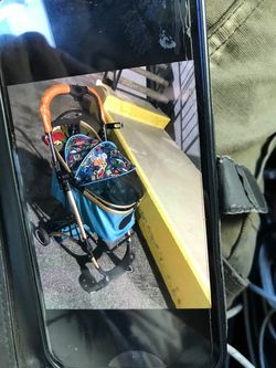 Vintage style small dog stroller