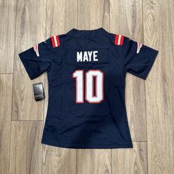 Women’s New England Patriots Drake Maye Navy Stitched Jersey, S To 2xl 