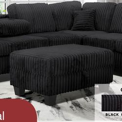 Sectional With Storage Ottoman 108”x81” OfferUp Special 