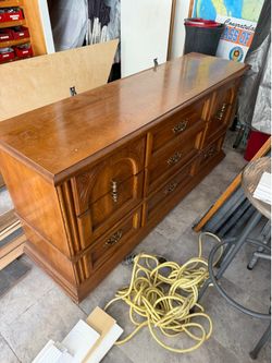 Dresser with mirror