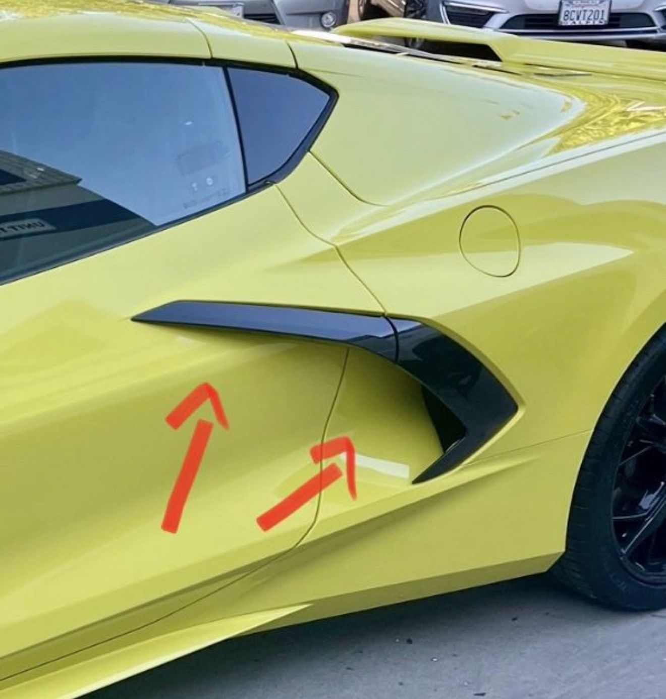 2020 - 2024 Corvette C8 Stingray Door Handle and Quarter Panel Trim