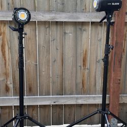 2 Godox SL60W Lights With Stands