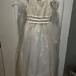 White Dress Girls Size 10 