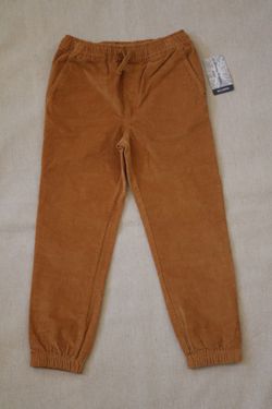 Tommy Bahama Kids Boys Size M (7/8) Camel Corduroy Jogger Pants NWT Cotton Blend