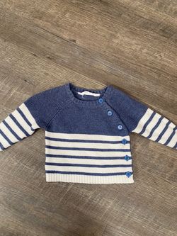 Boys blue sweater size 6/9 months by Rene Rofe #8