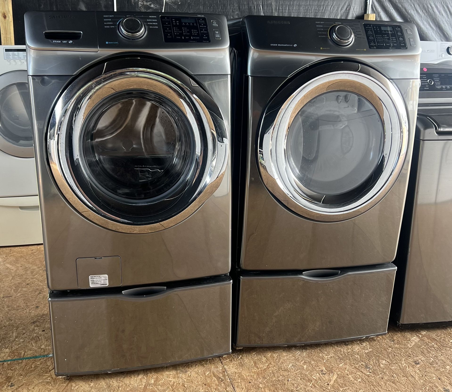 Samsung Front Load Washer & Dryer Set : todo Le Funciona Perfecto 
