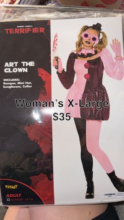 Terrifier Art the Clown Halloween Costume Women's XL