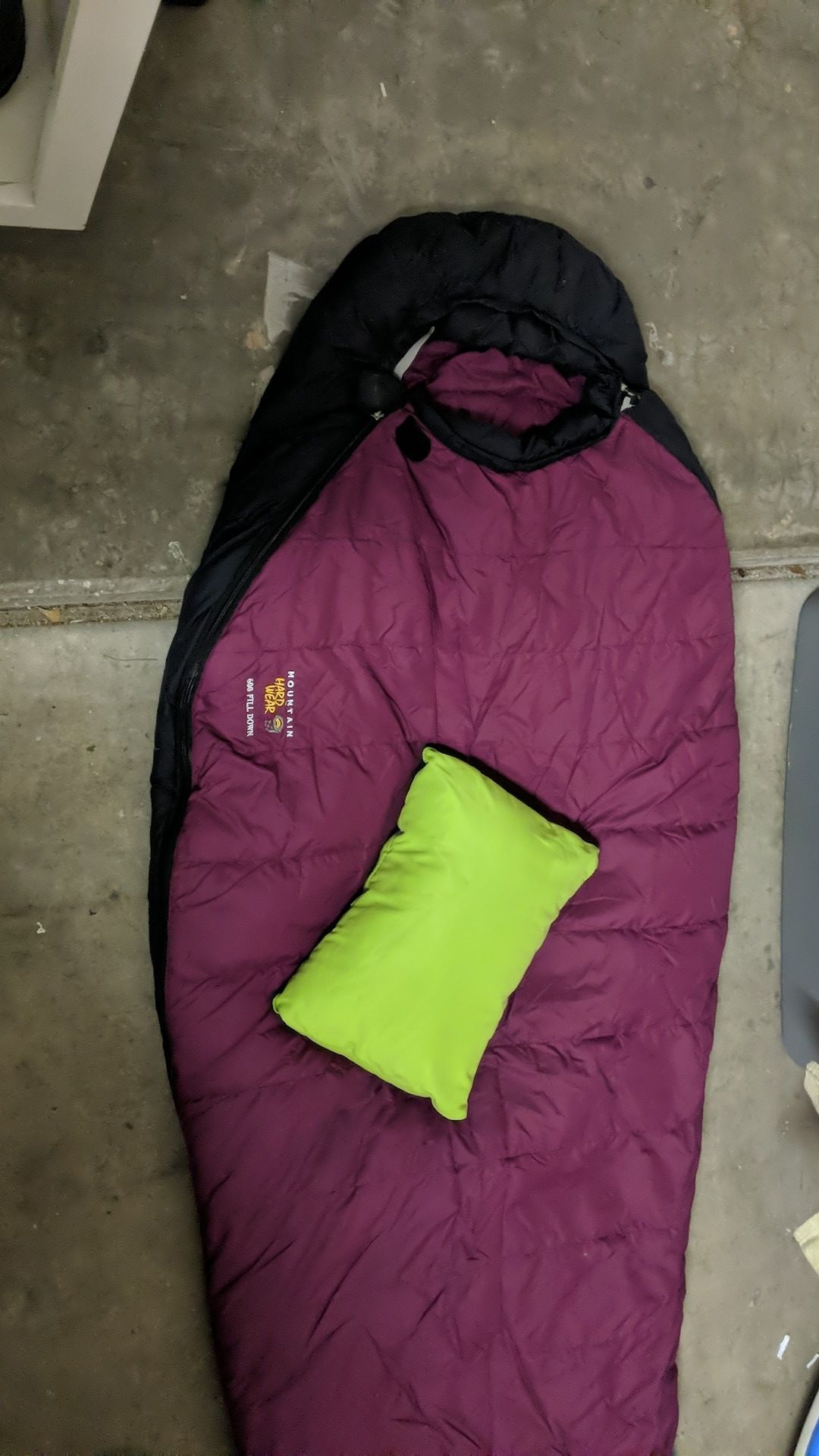 Mountain hardwear sleeping bag