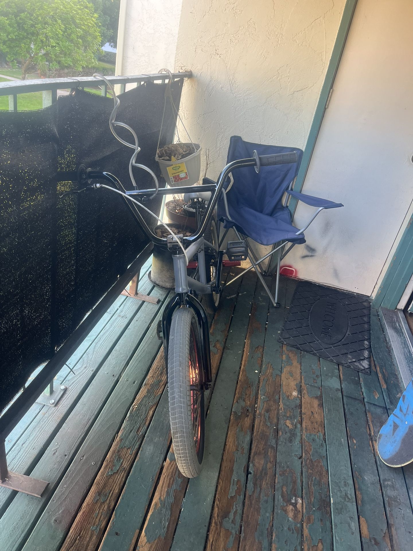 custom bmx bike with brand new pegs