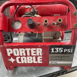 3 HP 4 gallon Porter Cable compressor