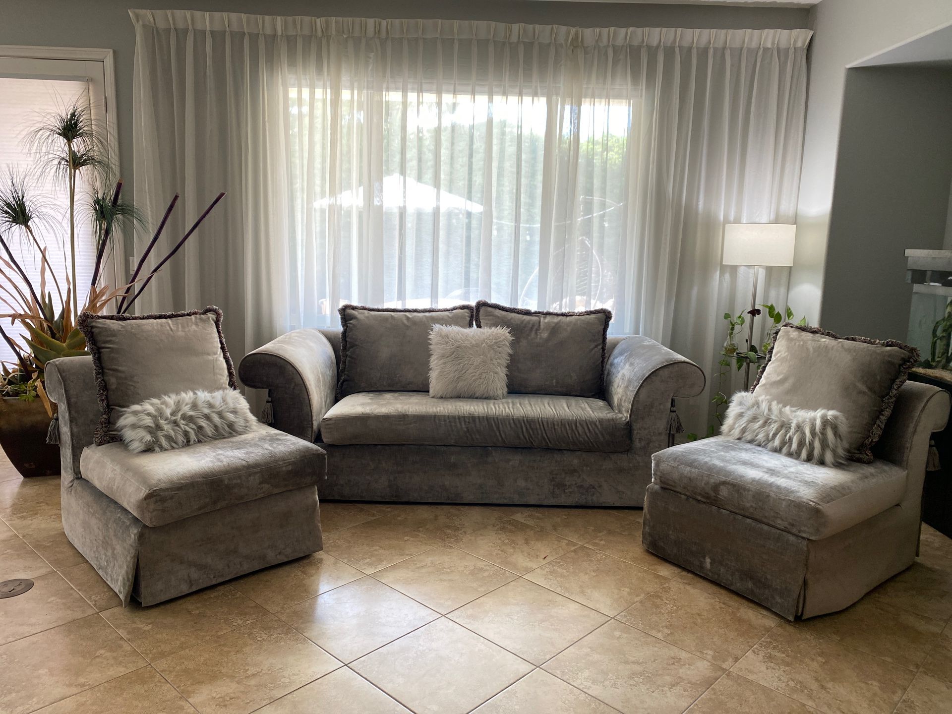 Modern mid-century couches