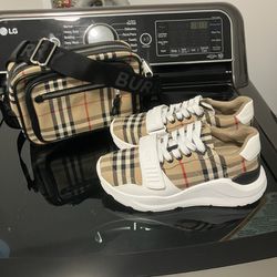 (REAL) Burberry Shoes And Purse Worn 3 Times 