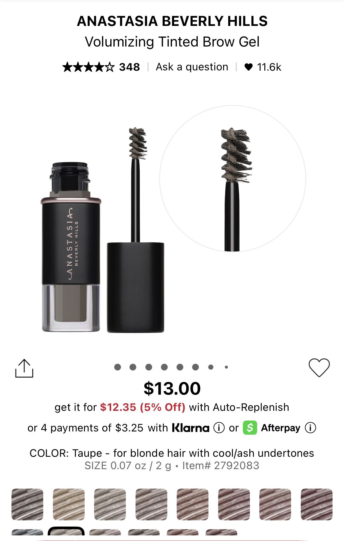 Anastasia Beverly Hills Volumizing Tinted Brow Gel