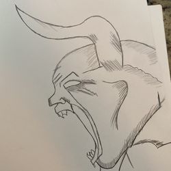 Demon Drawing Pencil