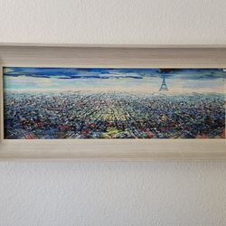 60s Mid Century Alonso Redondo Oil Painting Paris *SIGNED*IMPRESSIVE IMPASTO
