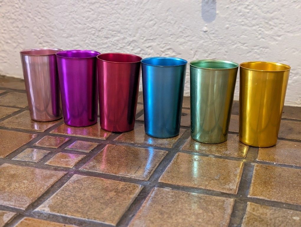 Vintage Bascal Aluminum Cups