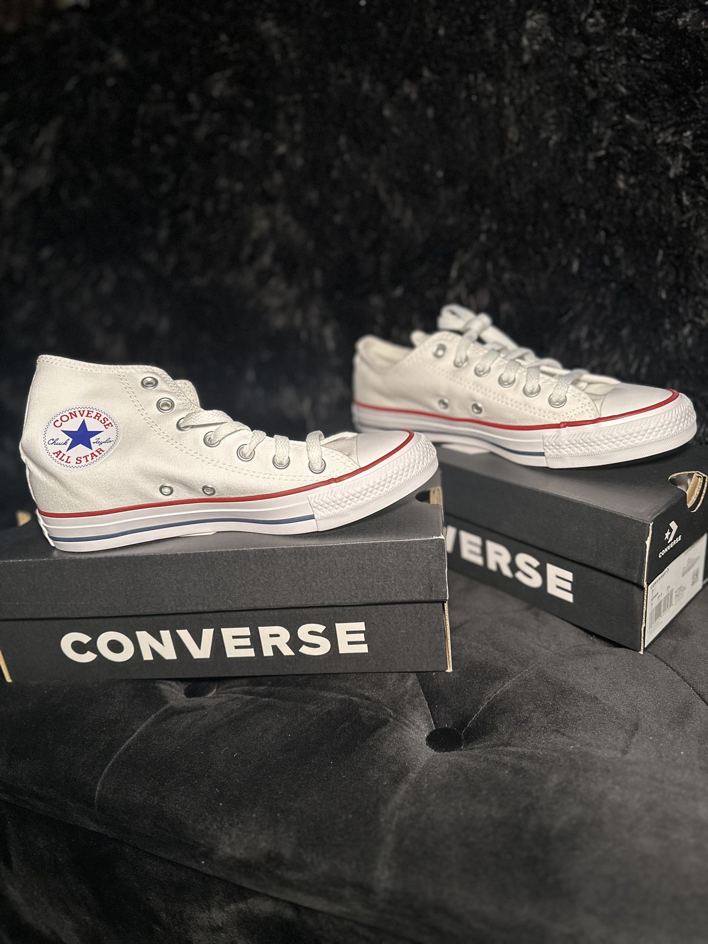 Converses (Women’s Size 7) High Top & Low Top