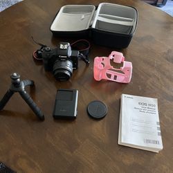 Canon EOS M50 With Tripod And Carrying Case