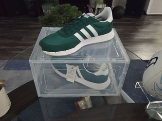Adidas Run 60s 2.0 "Collegiate Green" - Size 12  DS Deadstock + Clear Display Case