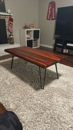 Live Edge Coffee Table, Side Accent Table And Sofa Table 