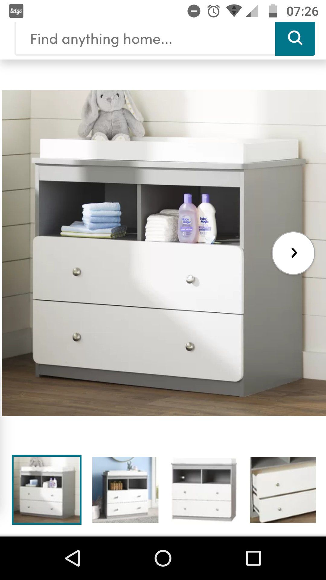 Dresser and changing table