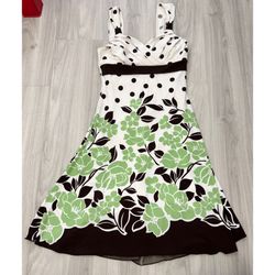 Trixxi Floral Polka Dot Dress - Size S