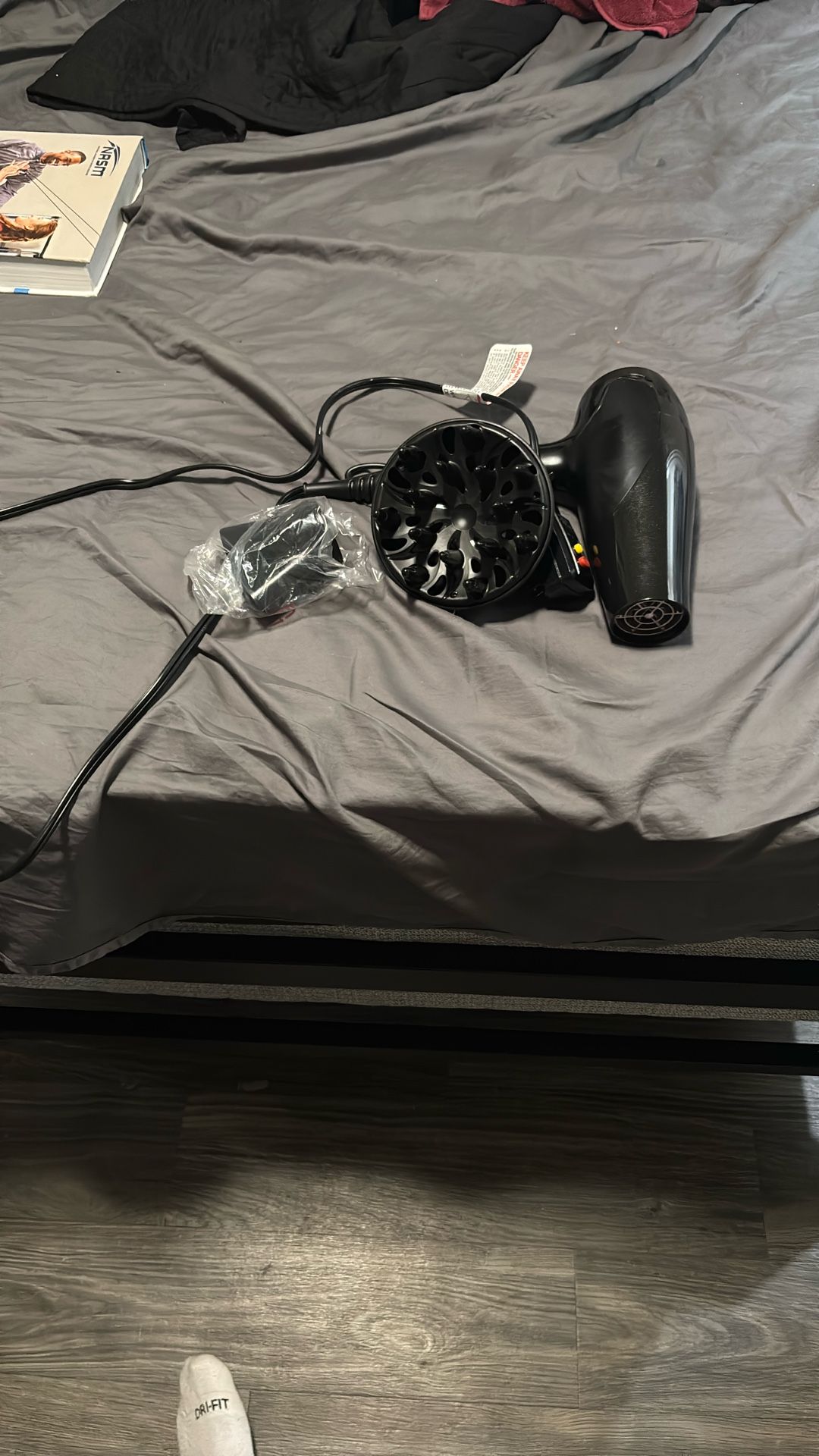 Hair Dryer With Diffuser Attachment 