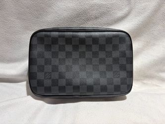 Black Louis Vuitton Damier Graphite Toiletry Pouch- Mint Condition