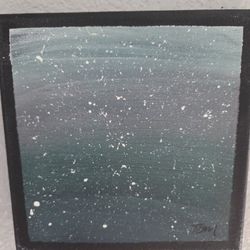 hand Painted, Abstract Design And a Small Canvas