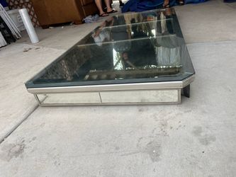 Mirrored Glass dinning table