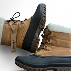 Tan and black Chooka boots NEW WITH TAGS SIZE 6 #winterboots