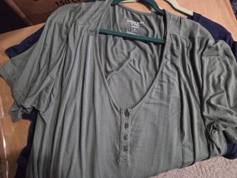 Green V neck Torrid shirt