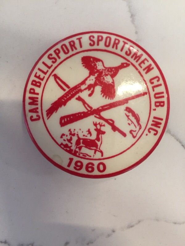 1960 Campbellsport Sportsman Club pin