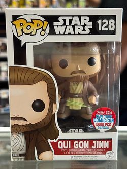 Qui Gon Jinn #128 Star Wars NYCC 2016 Limited Edition Funko Pop