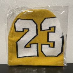 23 Beanie NEW SEALED Yellow Hat Lebron James Number Basketball Lakers NBA Knit