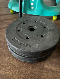Weight bar and plates