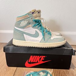Air Jordan 1 High Turquoise Suede