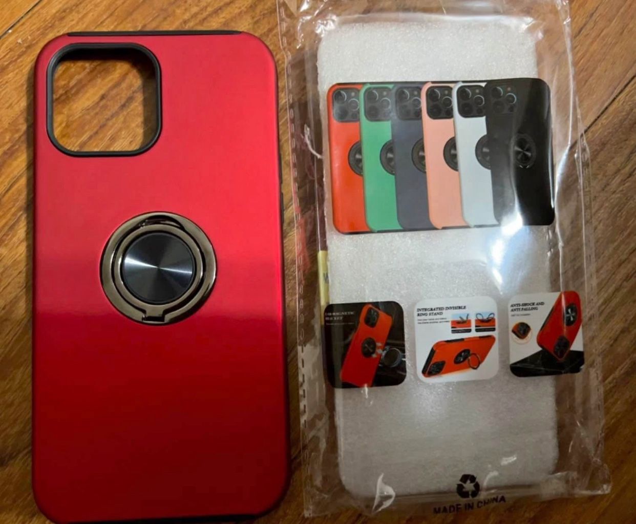 New Red Anti Falling and Anti Shock Magnetic Ring IPhone Pro Max 13 Outer 