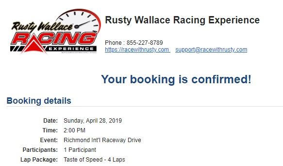 Rusty Wallace Racing Experience