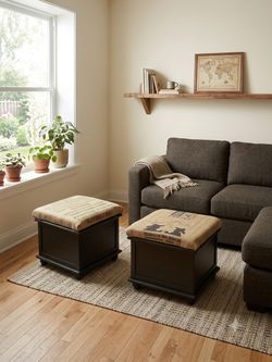 Rustic Ottoman Set