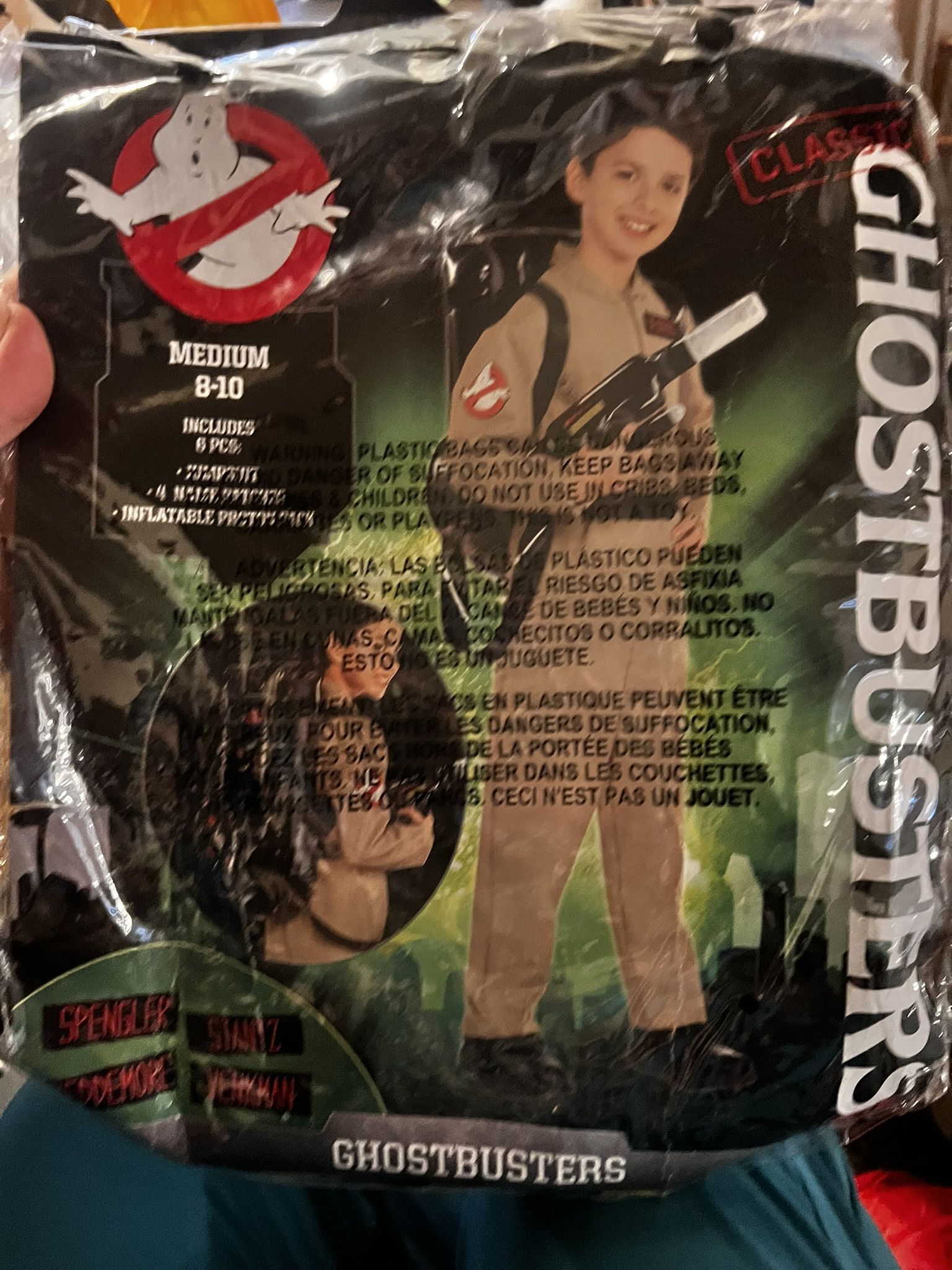 Ghostbusters Costume Size 8-10