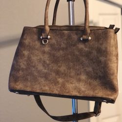 Textures Coffee Colored Handbag