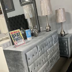 Gorgeous Mirror Dresser Night Stand 🤗 Easy Financing Options 👍 Free Delivery 🚚 