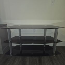 Glass TV stand