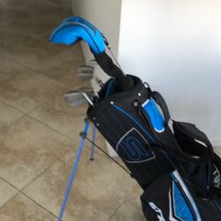 Lefthanded Strata Golf Set Driver 3 3wood 5 Hybrid Irons 6-PW Missing 9 Iron Putter Bag